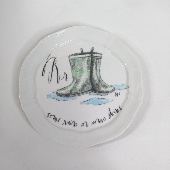 Linea Carta Dina Pyari Plate Anthropologie R Rain Boots Collectible